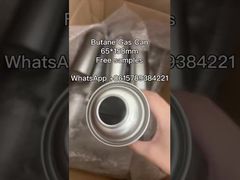 0.23 মিমি নেকড-ইন ক্যাসেট গ্যাস টিনের ক্যান আউটডোর বিউটেন গ্যাস ক্যান 65*165 মিমি